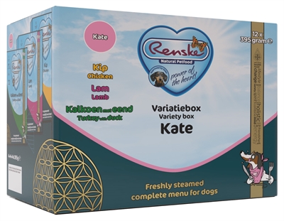 Renske Vers Vlees Variatiebox Kate Kip / Lam / Kalkoen / Eend 12x395 gr
