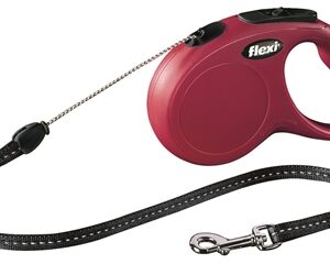 Flexi Rollijn Classic Cord Rood S 5 Mtr