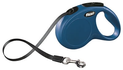 Flexi Rollijn Classic Tape Blauw S 5 Mtr