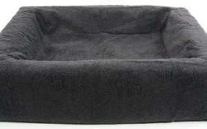 Bia Bed Fleece Hoes Hondenmand Grijs Bia-3 70x60x15 cm