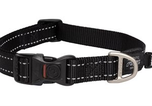 Rogz For Dogs Fanbelt Halsband Zwart 20 Mmx34-56 cm
