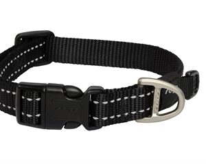 Rogz For Dogs Snake Halsband Zwart 16 Mmx26-40 cm