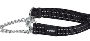 Rogz For Dogs Snake Halfslip Halsband Zwart 16 Mmx32-44 cm