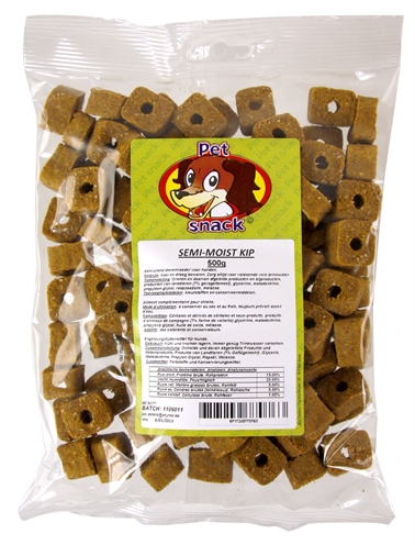 Petsnack Semi-Moist Kip 10x500 gr