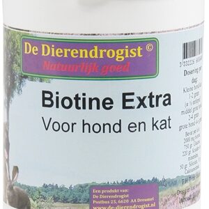 Dierendrogist Biotine Poeder+kruiden Voor Hond En Kat 200 gr