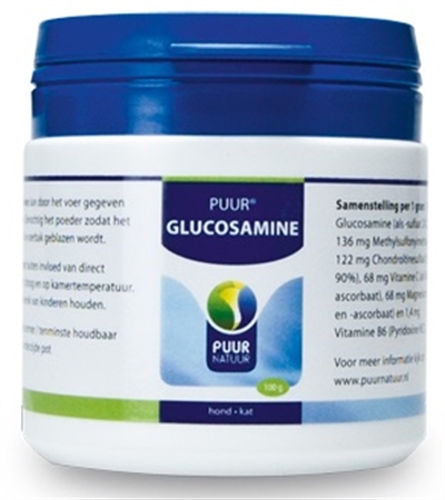 Puur Glucosamine Voor DE Hond En Kat 100 gr