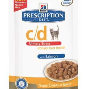 Hill's Feline C/D Urinary Stress Zalm 12x85 gr