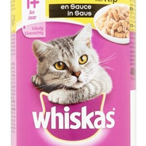 Whiskas Blik Adult Brokjes In Saus Kip 12x400 gr