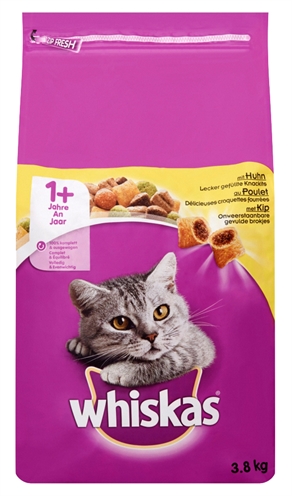 Whiskas Droog Adult Kip 3.8 kg