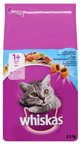 Whiskas Droog Adult Tonijn 3.8 kg