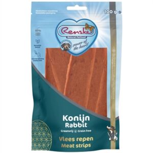 Renske Gezonde Beloning Vlees Strip Konijn 100 gr