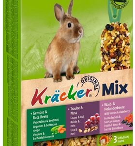 Vitakraft Dwergkonijn Krackers Noot/Bosvruchten/Groenten 3 In 1