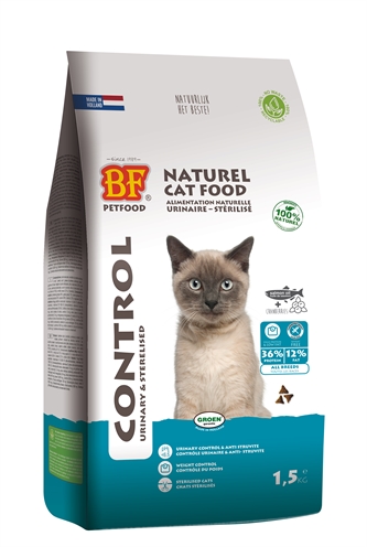 BF Petfood Premium Quality Kat Control Urinary / Sterilised 1.5 kg