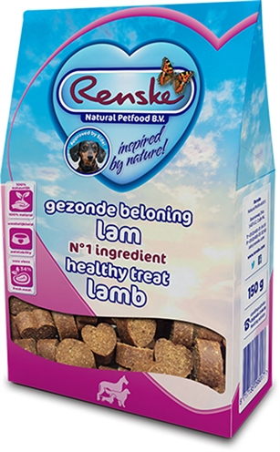 Renske Gezonde Beloning Hartjes Lam 150 gr