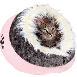 Trixie Kattenmand Iglo Minou Roze / Grijs 36x26x41 cm