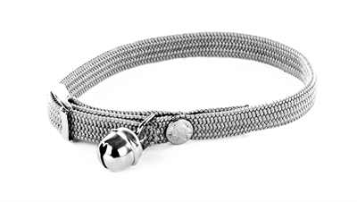 Martin Halsband Kat Elastisch Nylon Grijs 30x1 cm