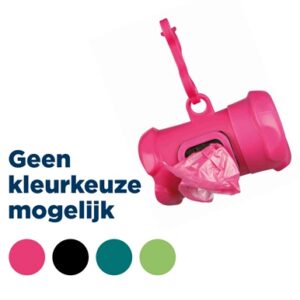 Trixie Poepzakhouder Botvorm Met Poepzakjes Assorti 15 stuks