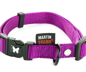 Martin Halsband Verstelbaar Nylon Paars 30-45x1.6 cm