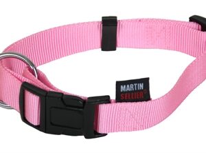 Martin Halsband Basic Nylon Roze 20-30x1 cm