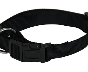 Martin Halsband Basic Nylon Zwart 30-45x1.6 cm