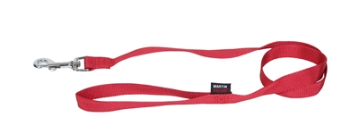 Martin Hondenriem Basic Nylon Rood 120x1 cm