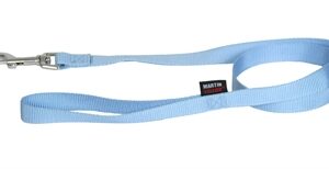 Martin Hondenriem Basic Nylon Blauw 120x1 cm