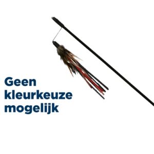 Trixie Kattenhengel Leer Met Veer Assorti 50 cm
