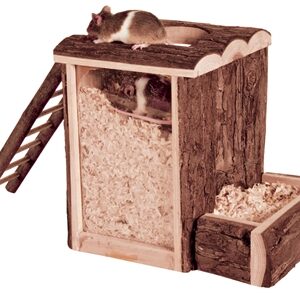 Trixie Natural Living Speel- En Graaftoren Muis / Dwerghamster 20x16x20 cm