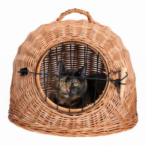 Trixie Rotan Kattenmand Met Deur O 50cm