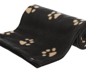 Trixie Barney Fleece Hondendeken Zwart / Beige Ass 150x100cm