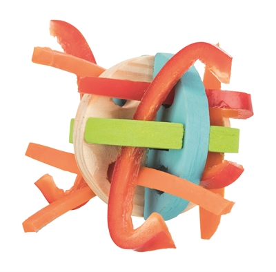Trixie Speel En Snackbal Hout 8 cm