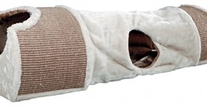 Trixie Krabtunnel Lichtgrijs / Bruin / Taupe 110x30x38 cm