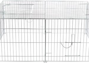 Trixie Natura Knaagdierren Met Dak Gegalvaniseerd Metaal 144x58x116 cm