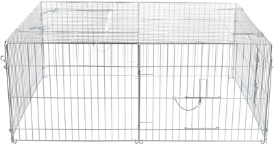 Trixie Natura Knaagdierren Met Dak Gegalvaniseerd Metaal 144x58x116 cm