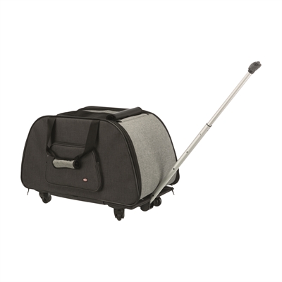 Trixie Reismand Trolley Zwart / Lichtgrijs 67x34x43 cm