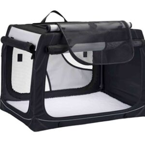 Trixie Reismand Vario Dubbel Zwart / Grijs 91x60x61/57 cm