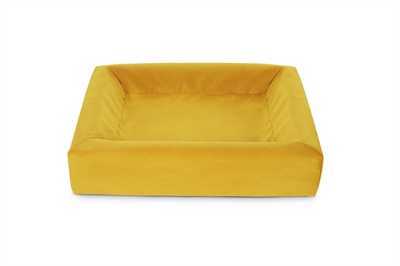 Bia Bed Royal Fluweel Hoes Voor Hondenmand Oker Bia-50 60x50x12 cm