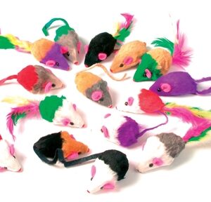 Zolux Kattenspeelgoed Bontmuisjes Assorti 24 st