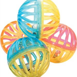 Zolux Kattenspeelgoed Bal Twist Met Bel Assorti 4 cm 4 st