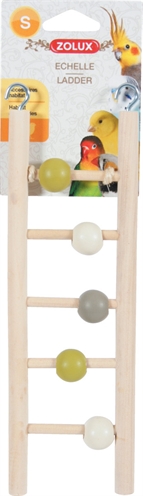 Zolux Ladder Hout 5 Treden Met Kralen 1x7x23.5 cm