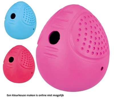 Trixie Snack Tuimel-Ei Natuurrubber Assorti 8 cm 3 st