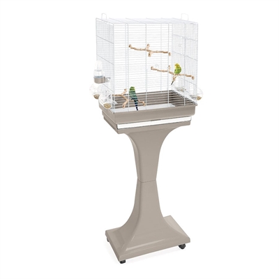 Imac Vogelkooi Camilla Taupe / Wit 50x30x57-129 cm