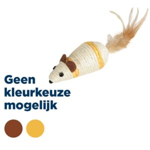 Zolux Sisal Muis Assorti 20x5x4.5 cm
