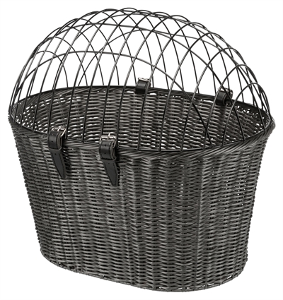 Trixie Stuur Fietsmand Met Draadkap Antraciet 44x41x34 cm