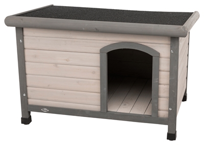 Trixie Natura Hondenhok Classic Plat Dak Grijs 85x60x58 cm