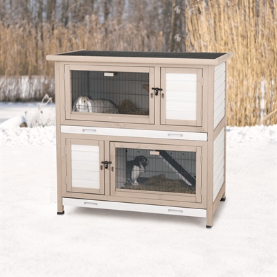 Trixie Natura Konijnenhok Met Isolatie Grijs 116x65x113 cm