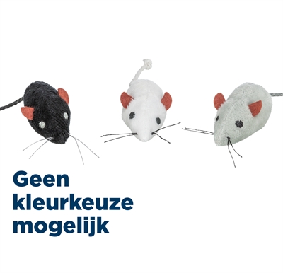 Trixie Pluche Muizen Assorti 5 cm 160 st