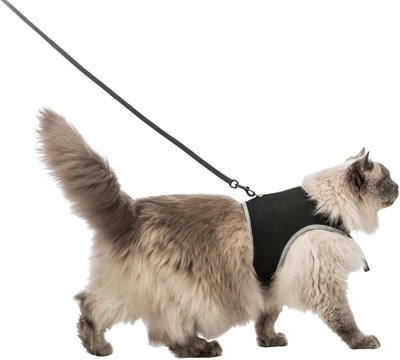 Trixie Kattentuig Soft Met Riem Assorti 24-42 Cmx1.2 Mtr