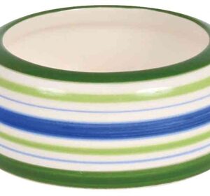 Trixie Voerbak Konijn Streep Groen / Blauw / Creme 16 cm 500 ml 4st