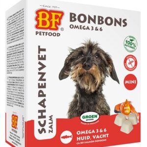 BF Petfood Schapenvet Mini Bonbons Zalm 80 st